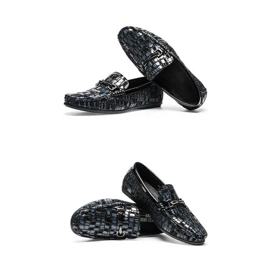 AlliTex Breathable Slip-On Loafers: Classy Alligator Texture