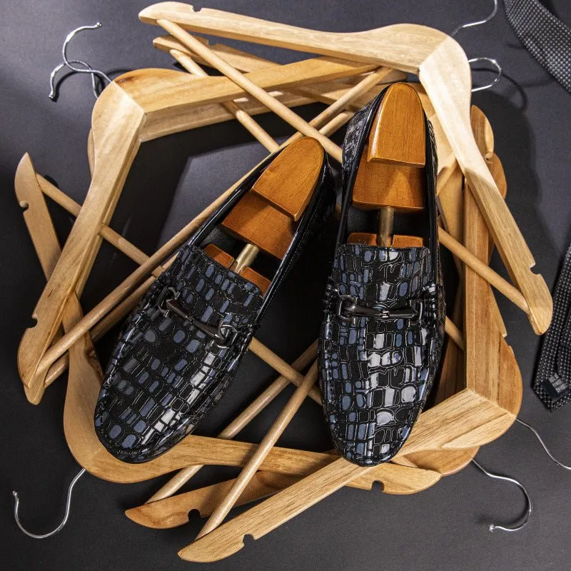 AlliTex Breathable Slip-On Loafers: Classy Alligator Texture