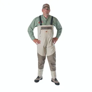 Caddis Mens Beige/Brown Northern Guide Breathable Stockingfoot Waders