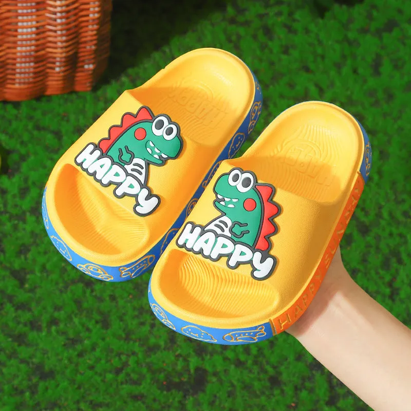 Children's slippers summer soft sole small and medium-sized children indoor cartoon cute boys home baby sandals slippers.