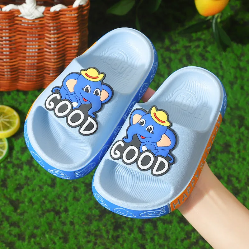 Children's slippers summer soft sole small and medium-sized children indoor cartoon cute boys home baby sandals slippers.