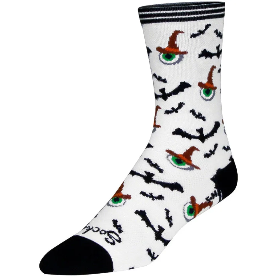 Eye Soar Crew Bike Socks - White