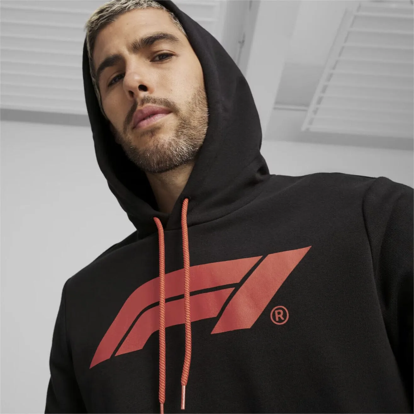 Formula 1 Tech Collection F1 Men's Logo Hooded Sweatshirt - Black/Red