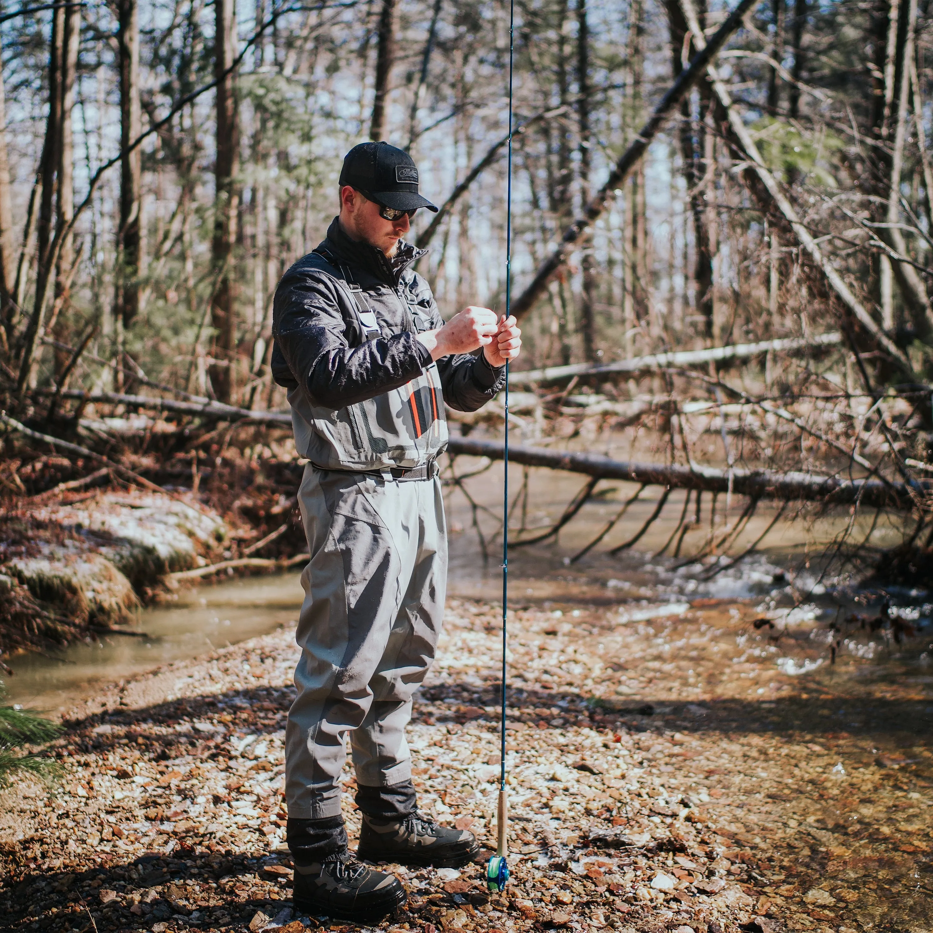 Frogg Toggs Mens Realtree Fishing Gray Pilot II Breathable Stockingfoot Wader