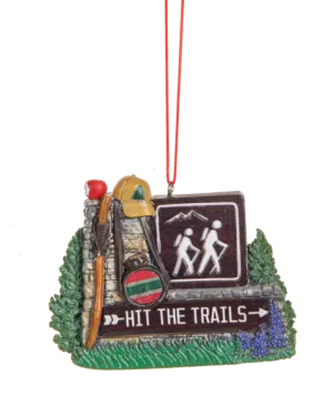 GANZ Hit The Trails Hiking Ornament