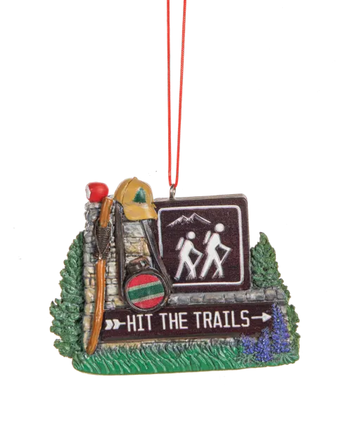 GANZ Hit The Trails Hiking Ornament