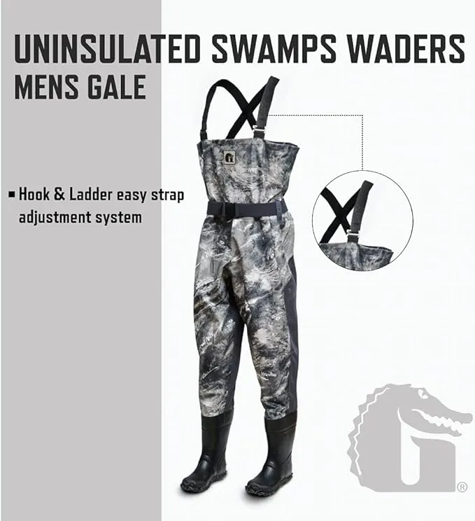 Gator Waders Mens Mossy Oak Gale Swamp Off-Road Waders - Regular 10