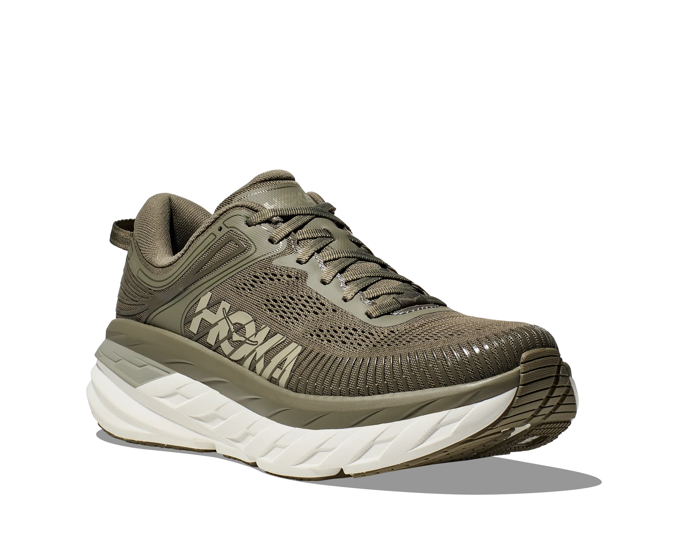 HOKA MENS BONDI 7 - OLIVE HAZE