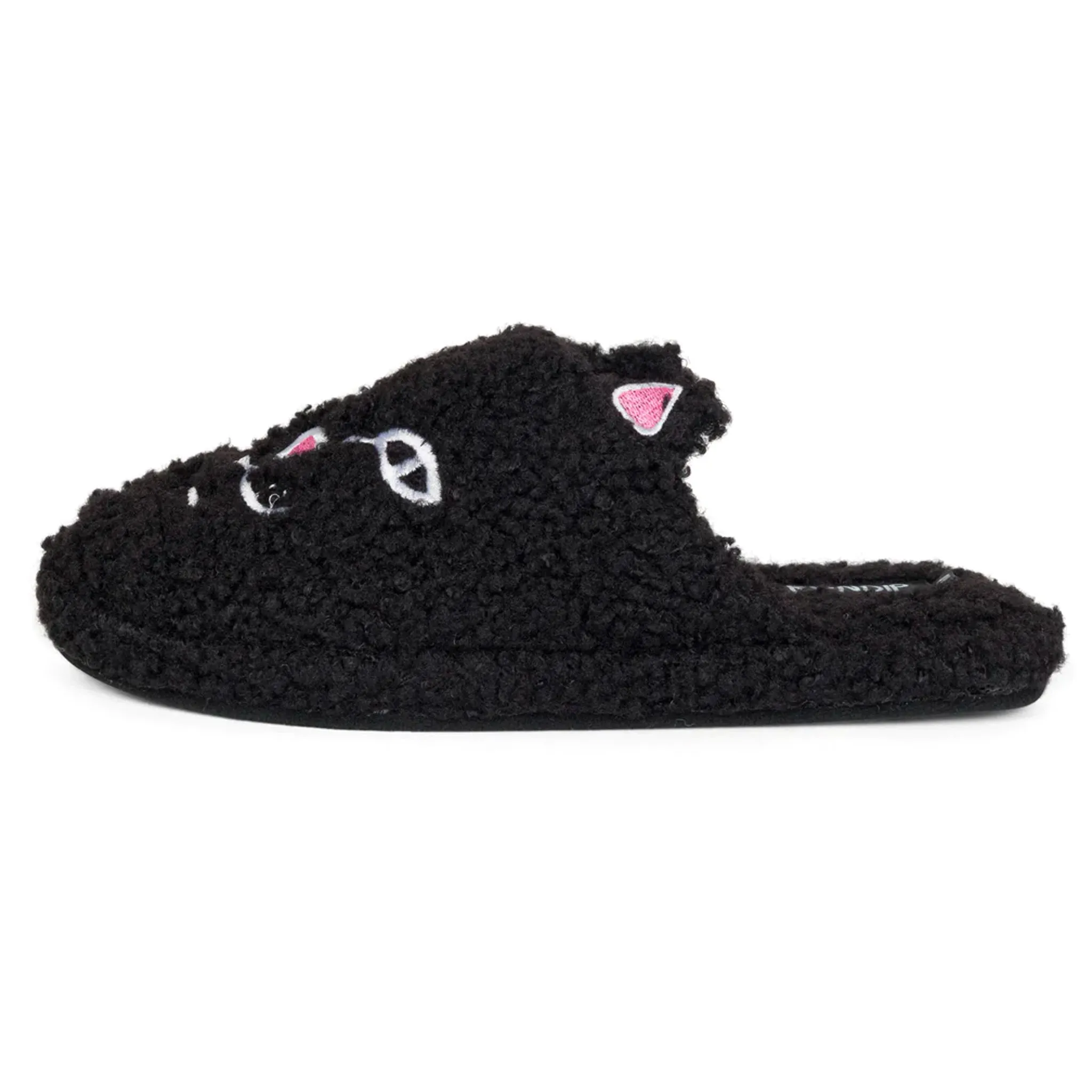 Jerm Face Fuzzy House Slippers (Black)