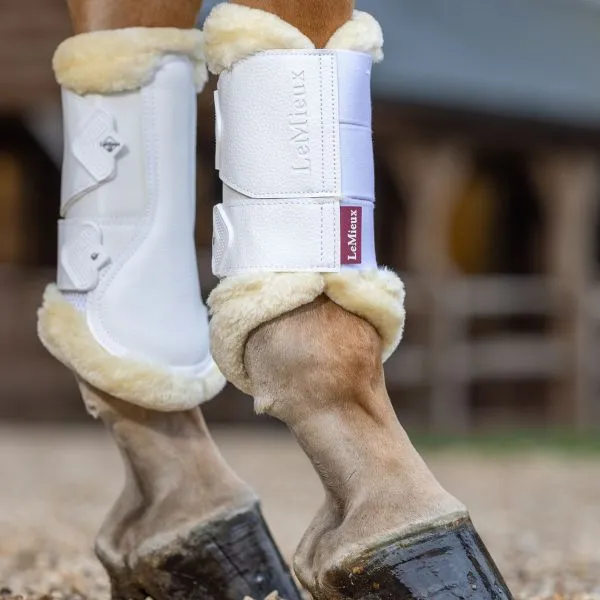 LeMieux Fleece Edged Mesh Brushing Boots