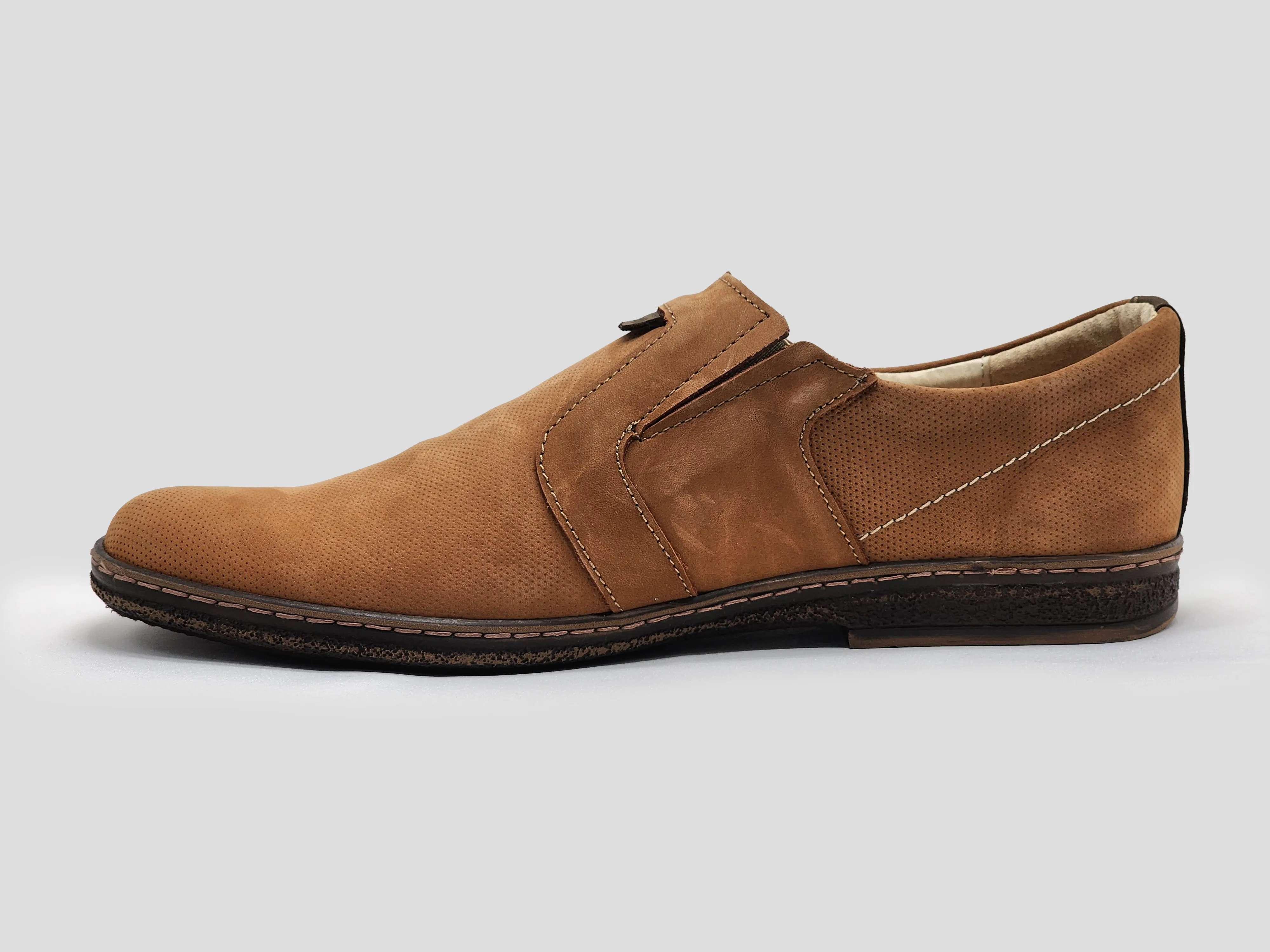 Men's Essential Leather Loafers - Light Brown