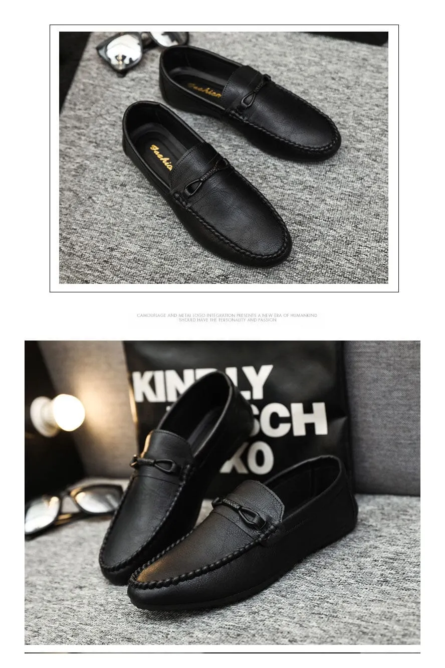 Men's Premium Texture Slip On Loafers