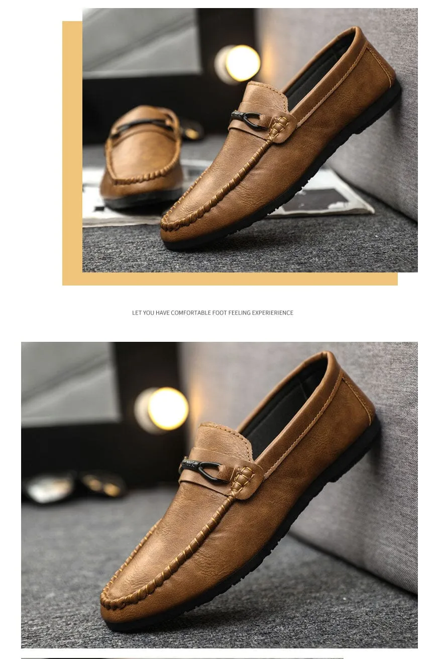 Men's Premium Texture Slip On Loafers