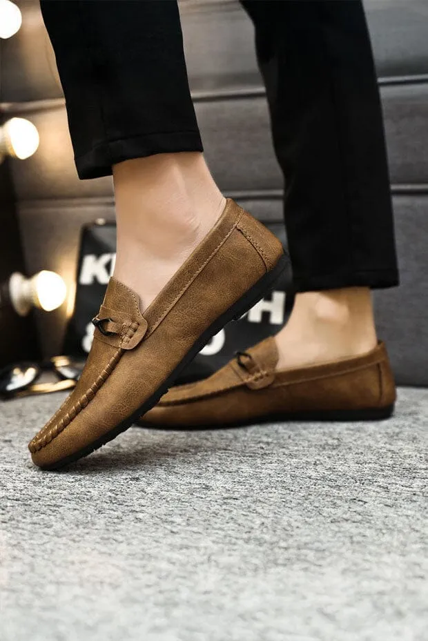 Men's Premium Texture Slip On Loafers