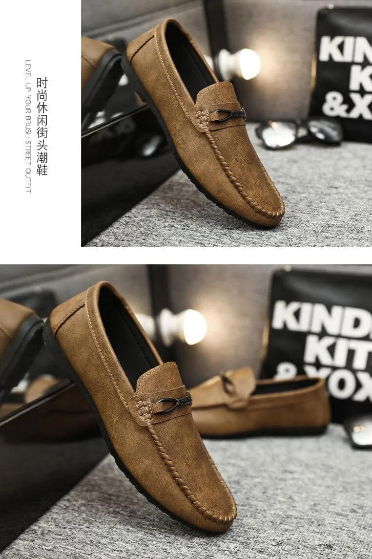 Men's Premium Texture Slip On Loafers