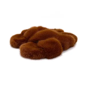 Mink Slippers Fur Slides