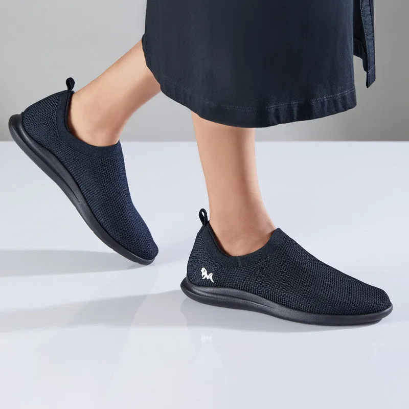 Neeman's ReLive Knit Slip On Sneakers | Hale Black | Light-Weight & Comfortable