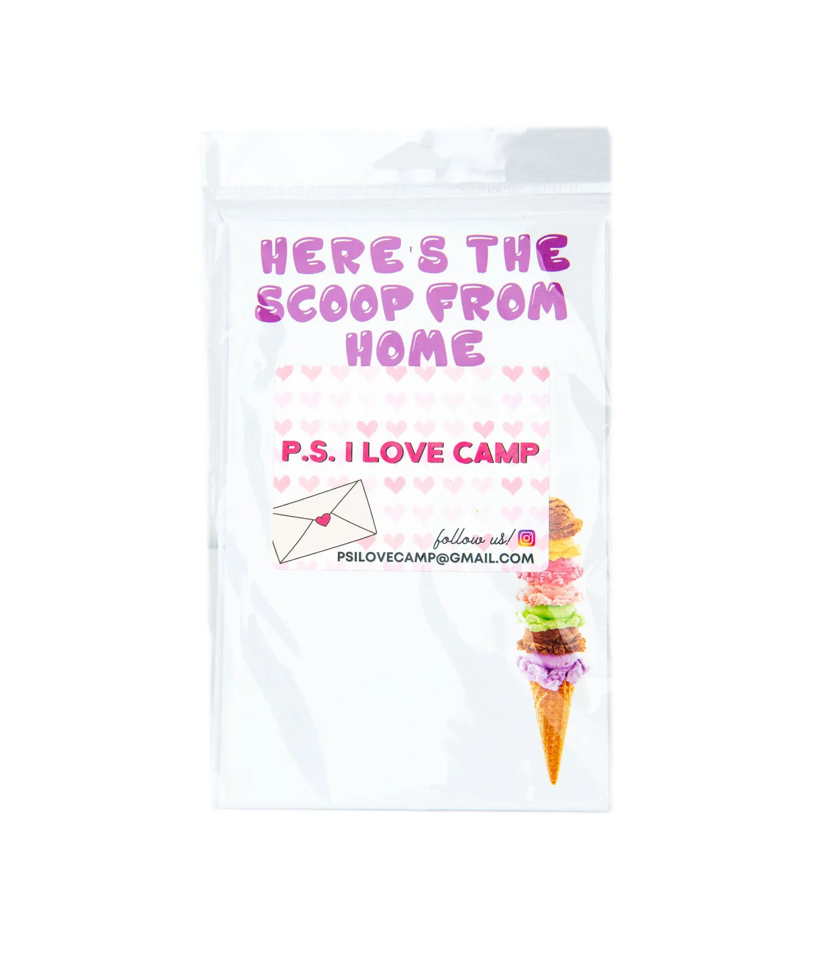 P.S. I Love Camp Pack of 8 Cards Scoop From Home