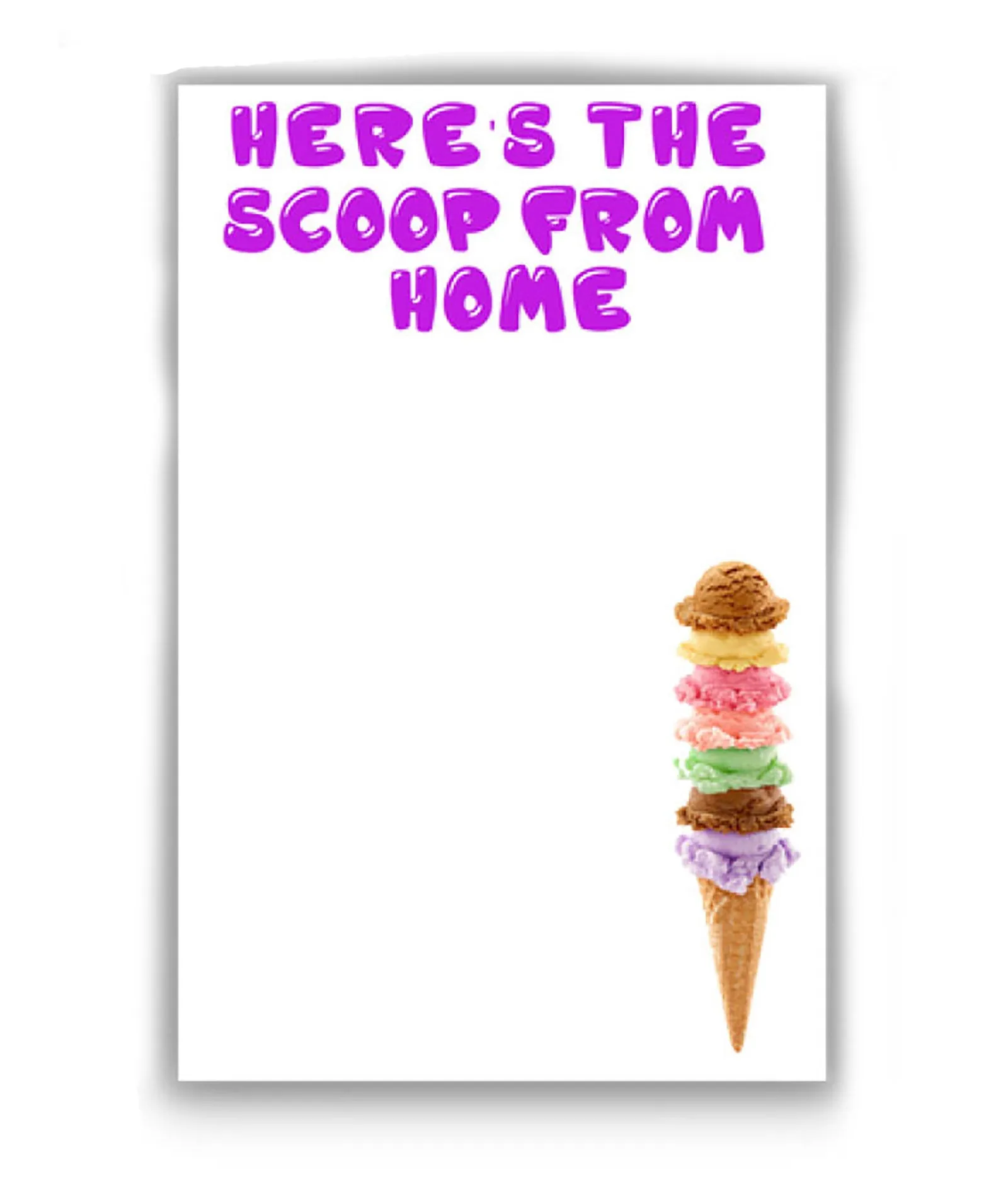 P.S. I Love Camp Pack of 8 Cards Scoop From Home