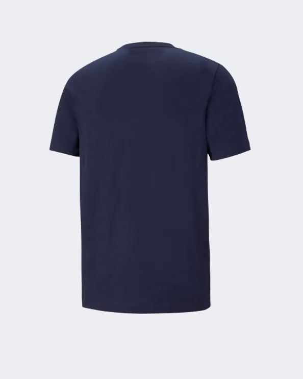 Puma Essentials Logo Men Lifestyle T-Shirt  Navy