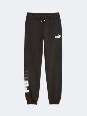 Puma Power Colorblock Boys Lifestyle Pant Black