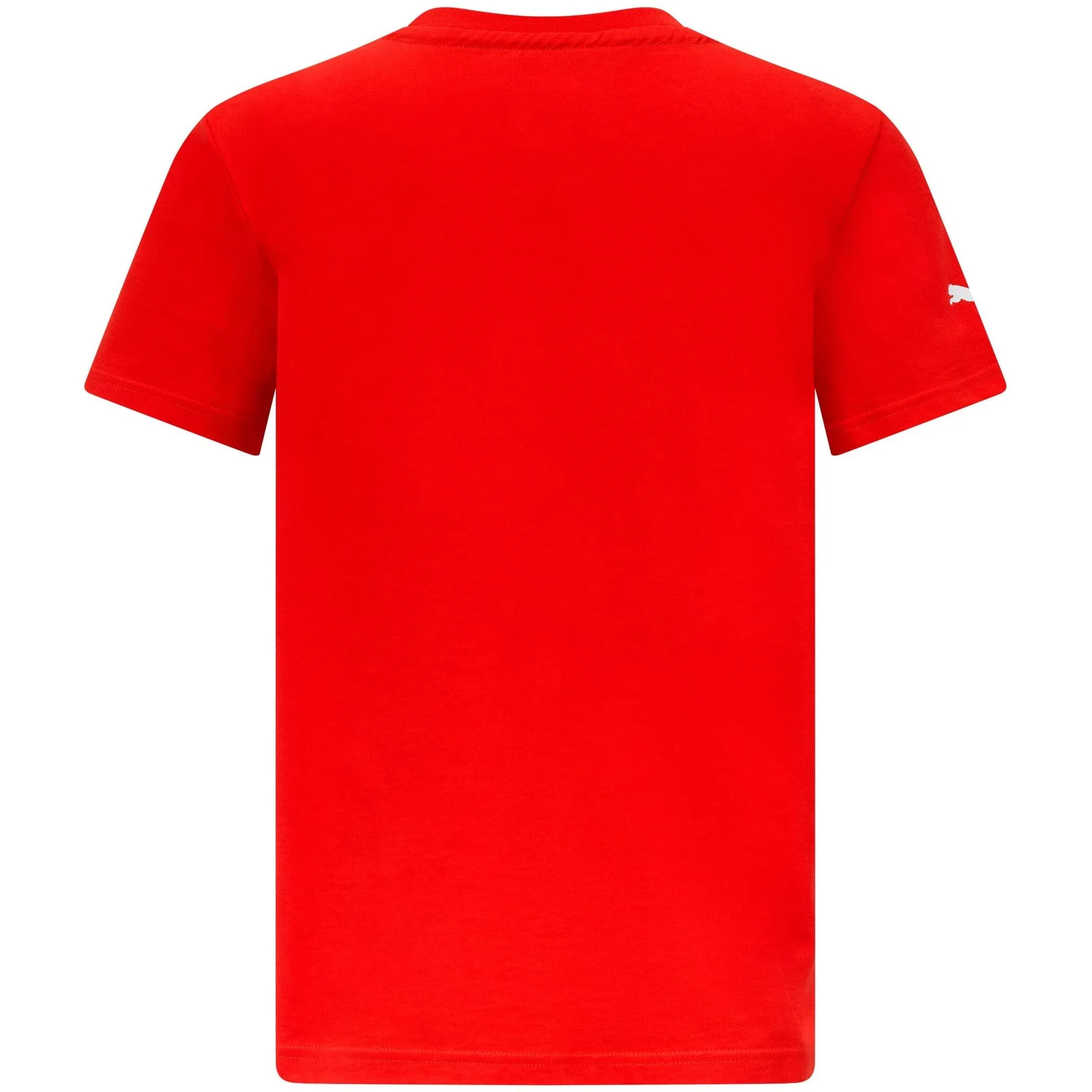 Scuderia Ferrari Kids Puma Large Shield Logo T-Shirt- Youth Red/Black