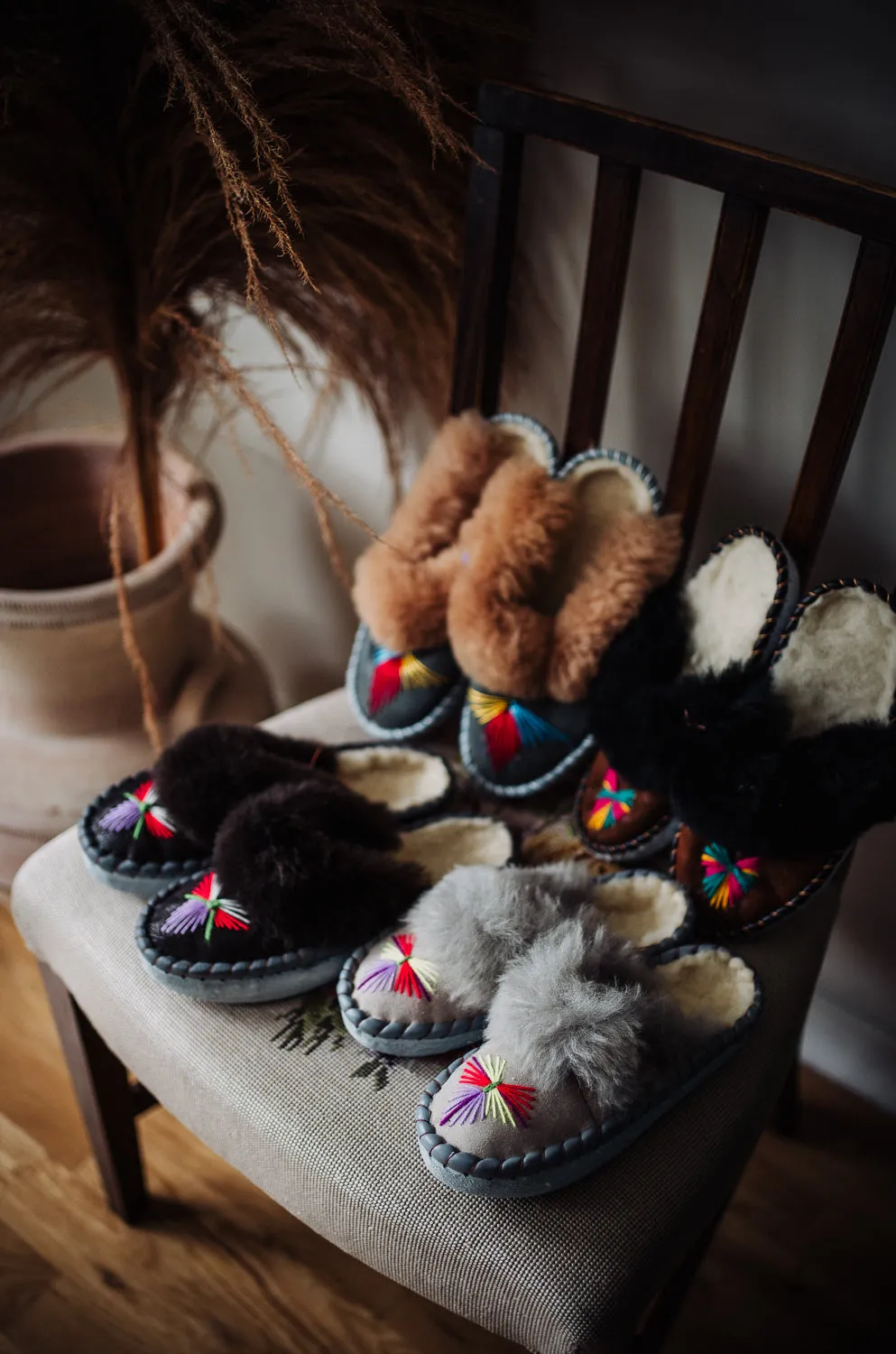 Sheepskin Mule multicolour 'LUCKY DIP'