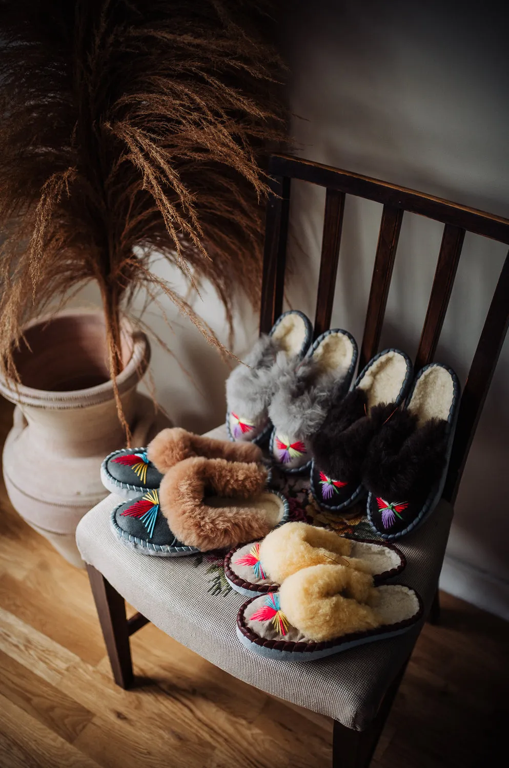 Sheepskin Mule multicolour 'LUCKY DIP'