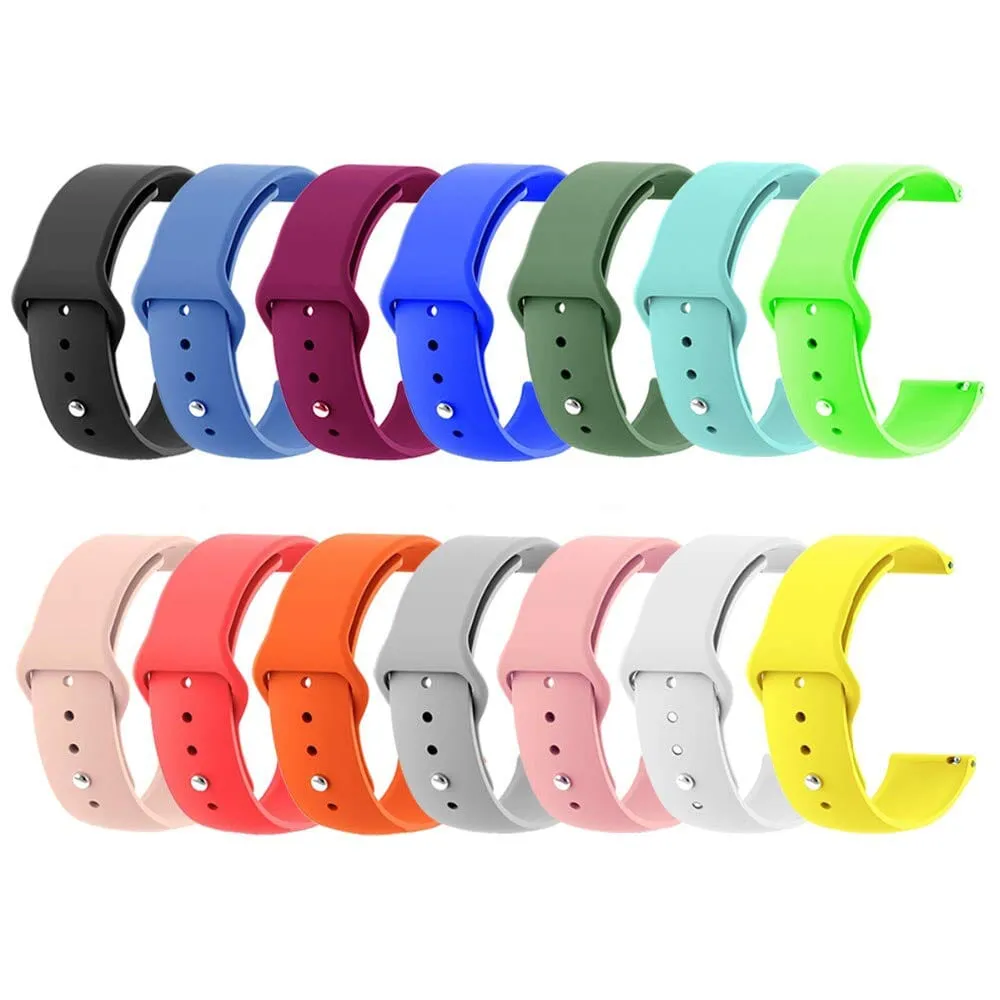 Silicone Button Style Watch Straps Compatible with Timberland 22mm Range