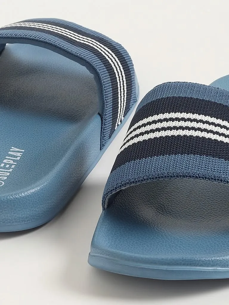 SOLEPLAY Blue Striped Flip-Flop