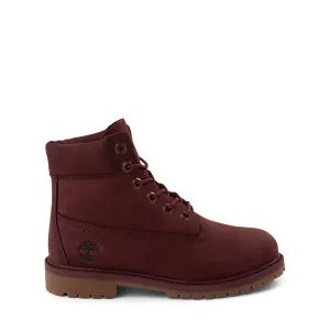 Timberland 6 IN F/L FLD BT Youth’s - BURGUNDY NUBUCK