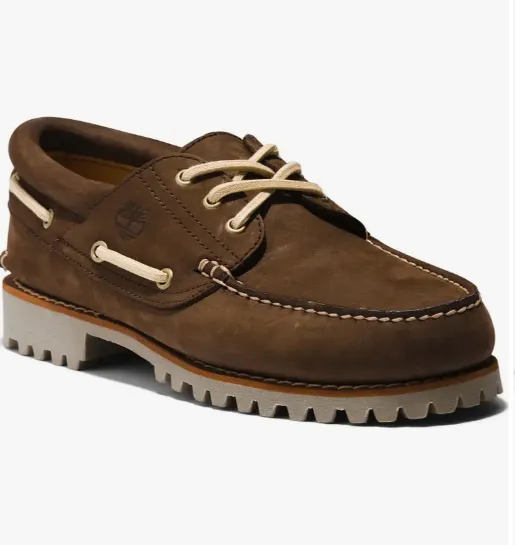 Timberland AUTHENTIC HANDSEWN BOAT SHOE Men’s - DARK BROWN NUBUCK