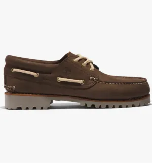 Timberland AUTHENTIC HANDSEWN BOAT SHOE Men’s - DARK BROWN NUBUCK