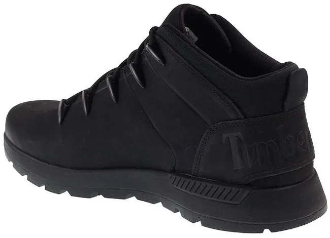 Timberland Boots Mens Sprint Trekker Mid Blackout Nubuck