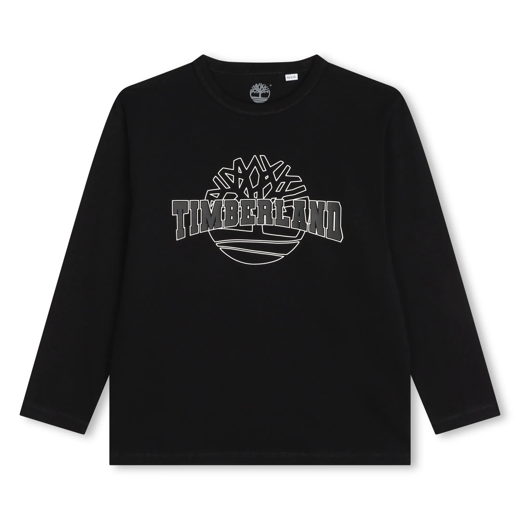 Timberland Boys Black Long Sleeve Logo T-Shirt