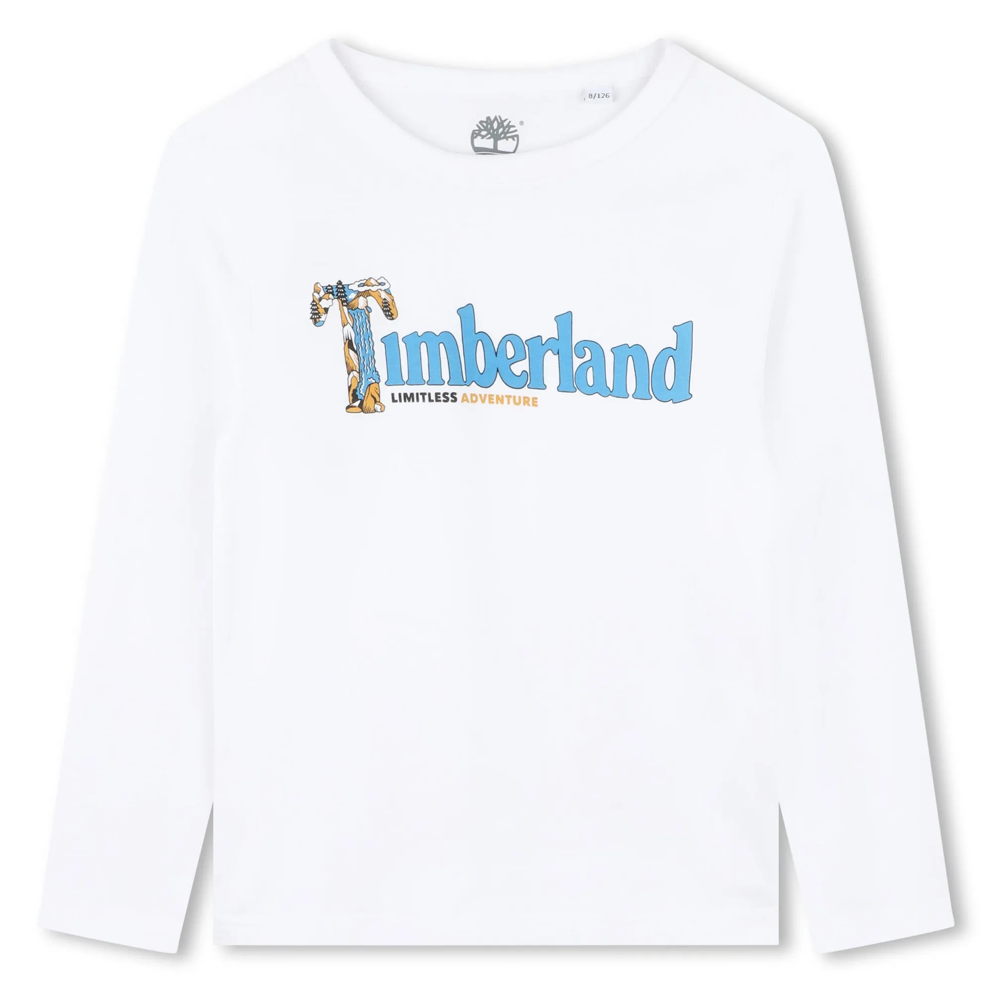 Timberland Boys White Long Sleeve T-Shirt