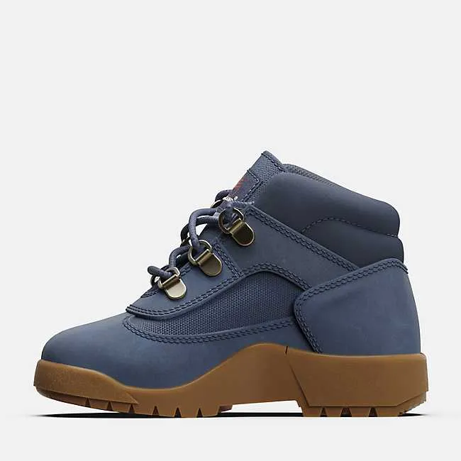 Timberland  FIELD BOOT LACE UP MID  Toddler's - DARK BLUE NUBUCK