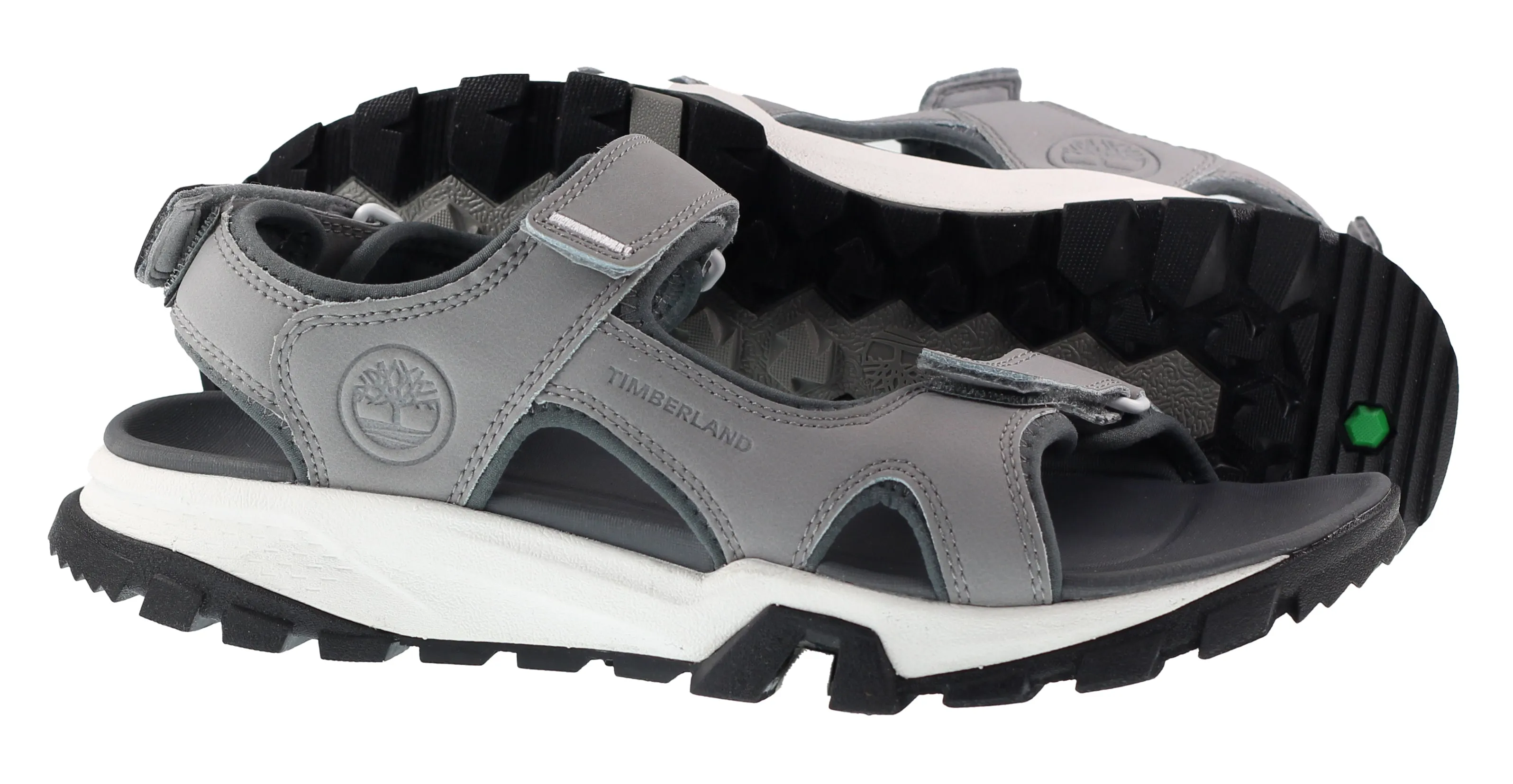 Timberland Mens Lincoln Peak 2 Strap Sandal Light Grey