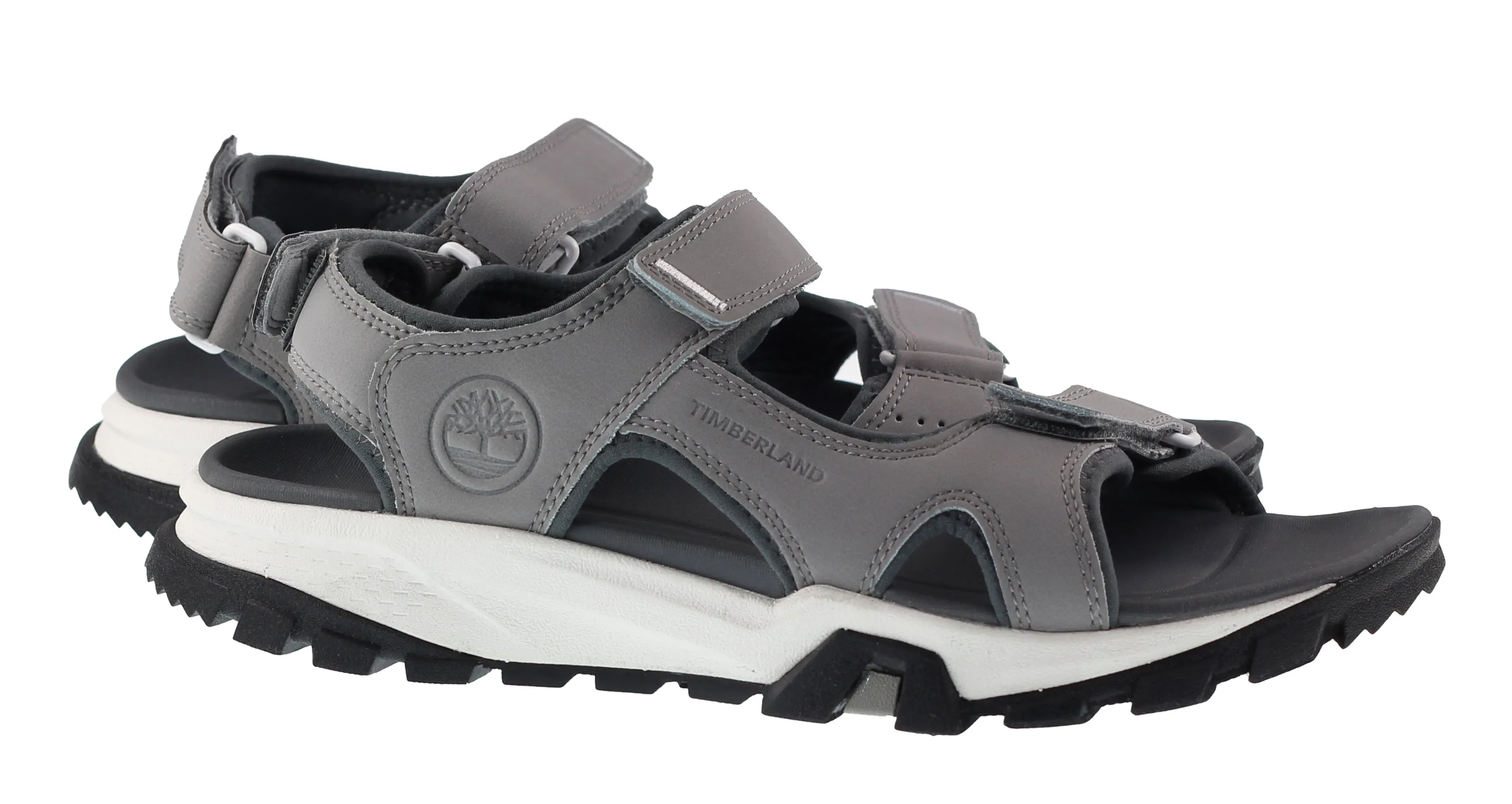 Timberland Mens Lincoln Peak 2 Strap Sandal Light Grey