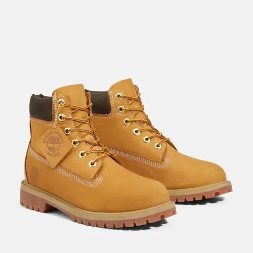 Timberland® Premium 6-inch Waterproof Boots - Wheat Nubuck/Yellow