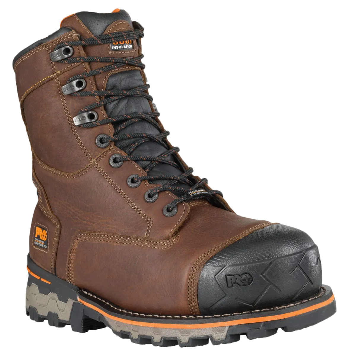 Timberland #TB089628214 Men's Boondock 8" Composite Toe Waterproof Brown