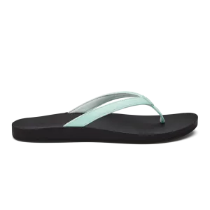 Women's Olukai Puawe Color: Sea Glass / Black